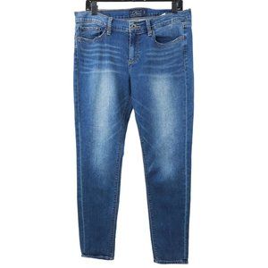 Lucky Brand Charlie Skinny Jeans Womens Sz 12 Mid Rise Denim Medium Wash Stretch